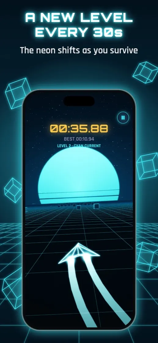 Level 2, Cyan Current: a new level every 30 seconds.