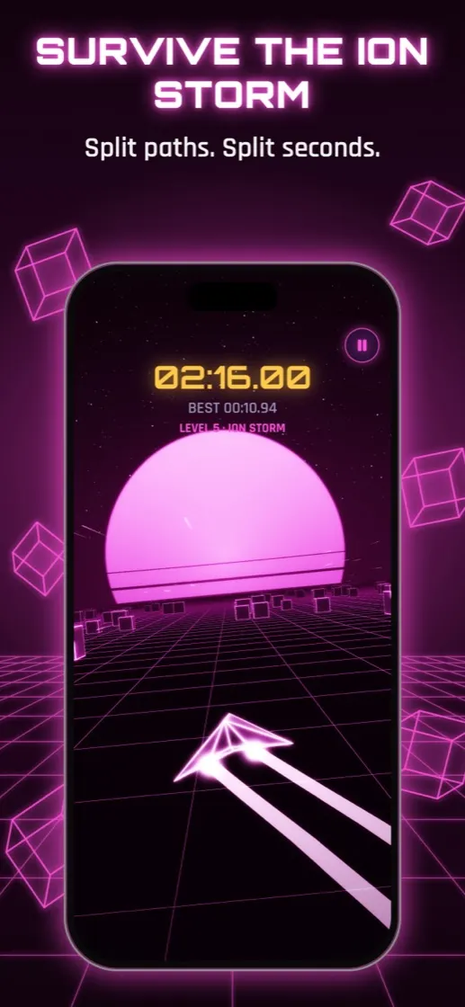 Level 5, Ion Storm: survive the storm.