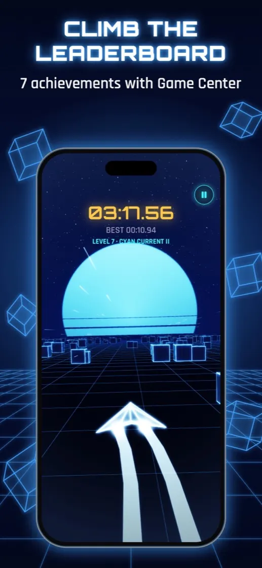 Level 7, Cyan Current II: climb the leaderboard.